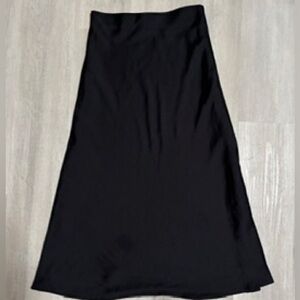 Abercrombie & Fitch Black A-Line Skirt With Elastic Waist, Lined Size XS